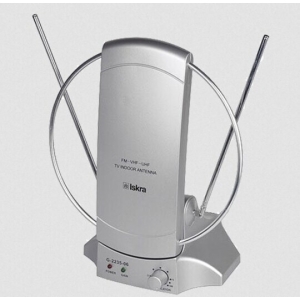 Antena sobna sa pojačalom, UHF/VHF, srebrna G2235-06
