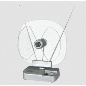 Antena sobna sa pojačalom, UHF/VHF, srebrna ANT-204S