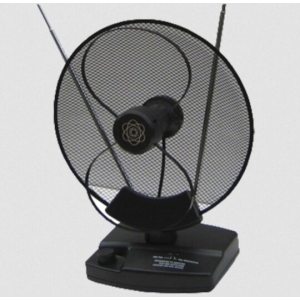 Antena sobna sa pojačalom, UHF/VHF, crna ANT-204