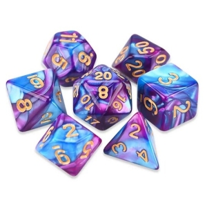 D&D (DnD) ljubičasto-plave kockice, 0101-03