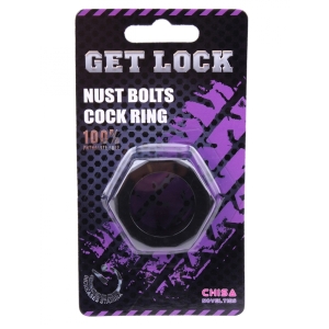 Nust Bolts Cock Ring-Black, CN100394087 / 1188