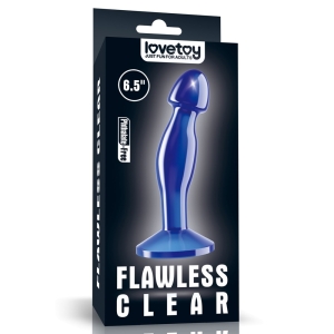 Flawless Clear Prostate Plug 6.5'' Blue, LVTOY00694 / 0768