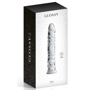 Glossy Dildo 4 Clear, 532060020