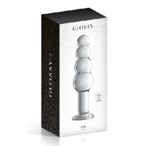Glossy Dildo 9 Clear, 532068020