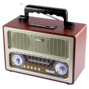 Retro radio + BT bežični zvučnik, 4in1, FM, MP3, AUX, RRT 3B