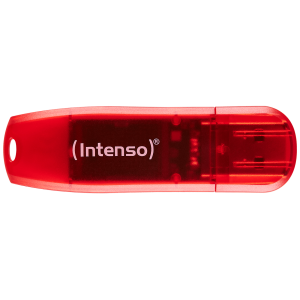 USB Flash drive 128 GB Hi-Speed USB 2.0, Rainbow Line, RED