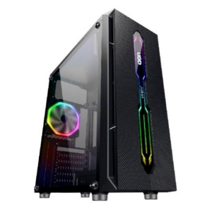 UGD kućište joker K27 ATX, providna stranica, ugrađen 1x RGB kuler, crno