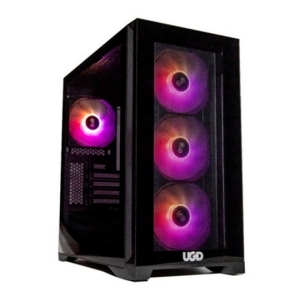 UGD kućište falcon AM19 * ATX, providna stranica, ugrađeno 4xRGB kulera, crno