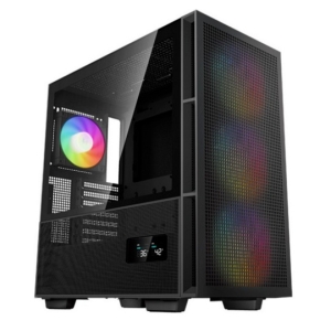 DeepCool CH560 digital ATX kućište, dual status display, 3xLED 140mm +1x120mm, staklena strana, USB-C