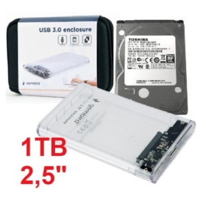 Toshiba HDD 2.5 * 1TB SET USB 3.0 SATA eksterno kućište + 1TB MQ01ABD100V EE2-U3S9-6 (3899)