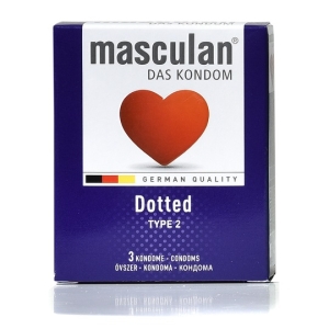 Masculan dotted kondomi sa tačkicama (3 komada), 41712
