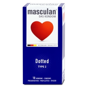 Masculan kondomi sa tačkicama za dodatnu stimulaciju (10 komada), 42571