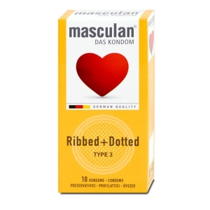 Masculan kondomi rebrasti i tačkasti (10 komada), 41231