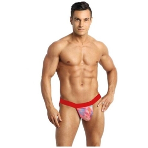 Anais falcon jock strap crvene print muške gaće, 115526