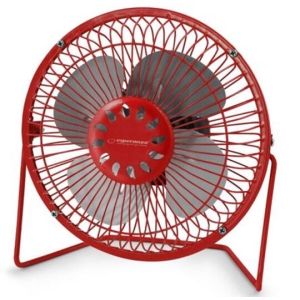 Esperanza crveni portabl ventilator koji se napaja preko usb (EA149R)