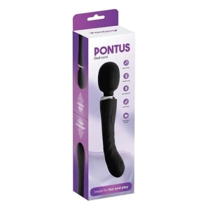 Dupli Wand vibrator, Pontus Dual Black, 2001101
