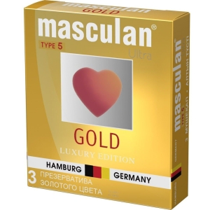 Masculan gold zlatni kondomi sa aromom vanile (3 komada), 4099