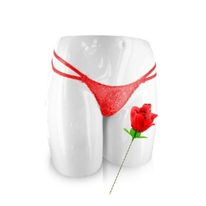 Red rose sexy tange upakovane u obliku ruže (univerzalna veličina), 7200020030