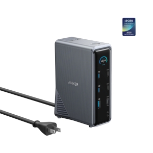 ANKER Prime Docking Stanica 160W, 14u1, Dual Display, siva, NOT26655