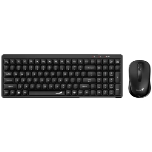 GENIUS LuxeMate Q8100 Wireless USB US crna tastatura + miš, TAS01549