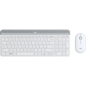 LOGITECH MK470 Wireless Desktop US bela tastatura + miš, TAS00887